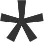 Decorative asterisk icon